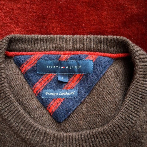Tommy Hilfiger πουλόβερ καφέ L σαν καινούργιο