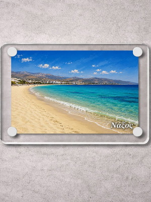 Acrylic fridge magnet 6x9cm – Naxos, Greek Summer collection