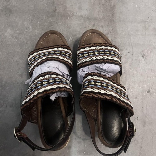 Wrangler platform sandals used, beige size 38, lightweight
