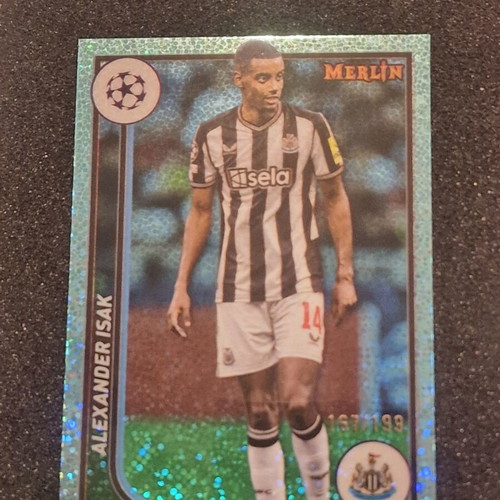 Alexander Isak Merlin 23/24 card with sleeve new