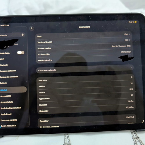 Ipad Air M2 2024 Wifi + E-sim in very good condition