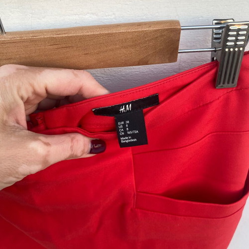 H&M coral skirt like new, size M 38 10