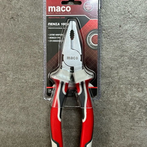 Pliers 180mm with insulation by MACO new