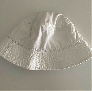 Λευκό βαμβακερό καπέλο ASOS