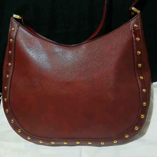 Rocco Barocco women's shoulder bag, burgundy