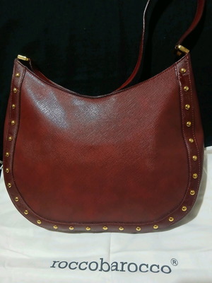Τσάντα ώμου Rocco Barocco καινούργια, κόκκινη 33×26cm