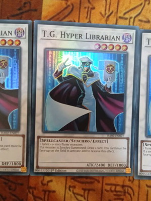 T.G. Hyper Librarian Yu-Gi-Oh! cards used, Super Rare set