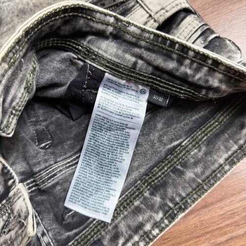 Clockhouse Skinny Biker Grey Acid Wash Jeans like new