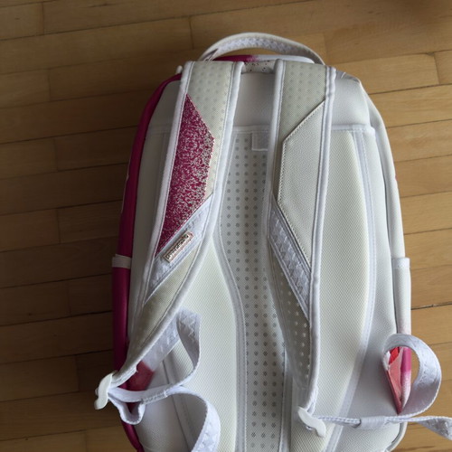 Sprayground backpack like new, white and pink