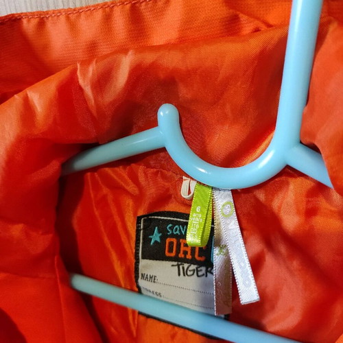 Orchestra kids waterproof jacket like new, orange, size 116 cm