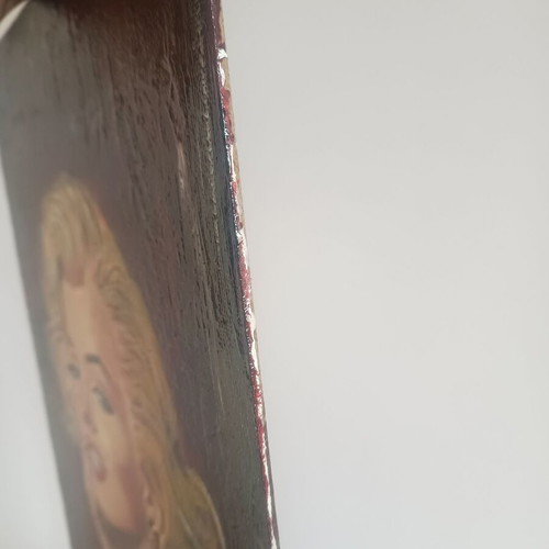 Marilyn Monroe painting new, oil on plywood