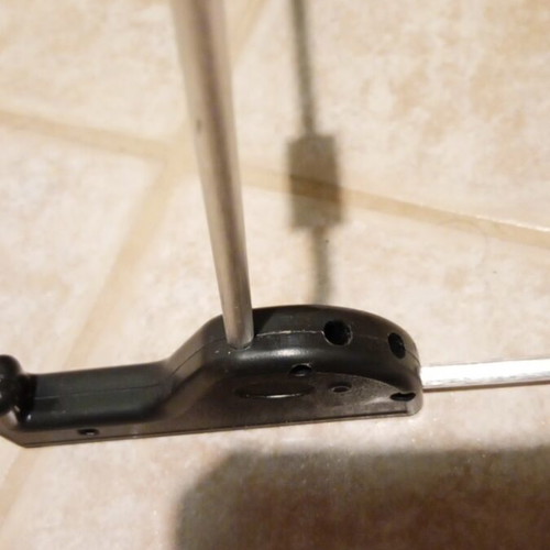 Aluminum tablet stand like new with adjustable tilt in 3 positions