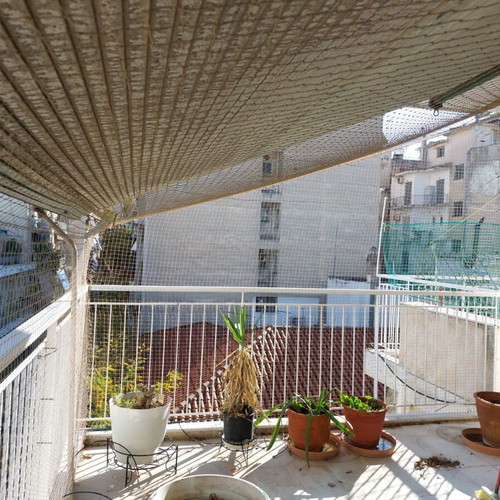 Balcony net for cats like new, nylon 1.3mm, 68 sqm