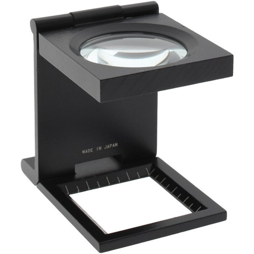Two Foldable Metal Magnifiers with 10x Glass Lens, New