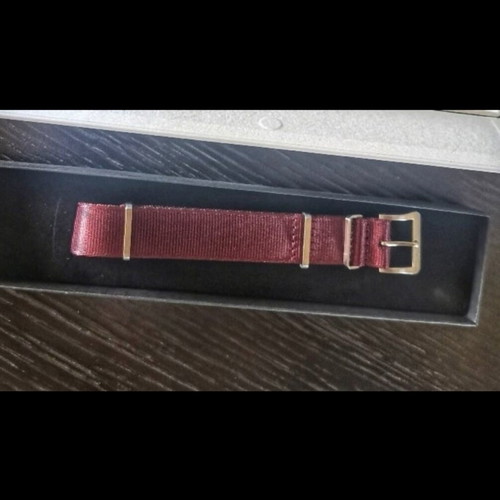 Nato Bulang & Sons 20mm Burgundy Red Nato watch strap