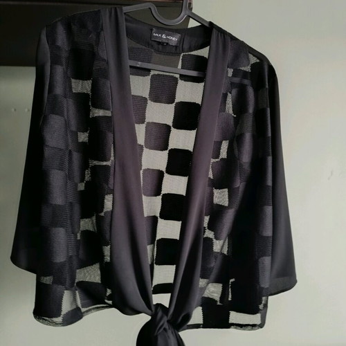 Black bolero Milk & Honey like new, size S