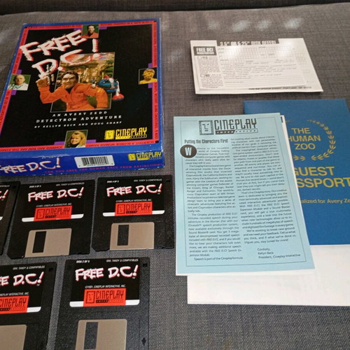 Free DC PC game used, 3.5" floppy disks, adventure