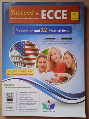 Succeed in Michigan ECCE & Companion like new, preparation with 12 practice tests