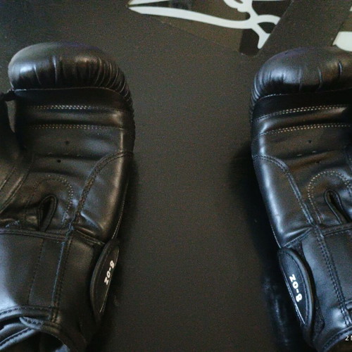 Force1 boxing gloves like new, PU with synthetic leather and velcro