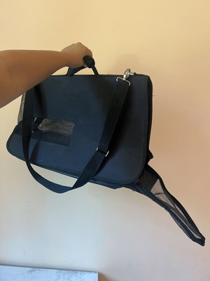 Pet carrier bag like new, 50x30x25 cm, mesh sections