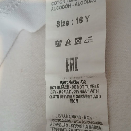 Sprayground short-sleeve t-shirt for 16 years old, like new, white