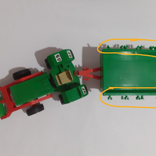 Playmobil Tractor 3500 with Trailer used