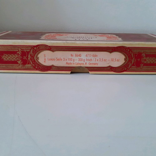 Box of 4711 Rosa Centifolia scented soaps new