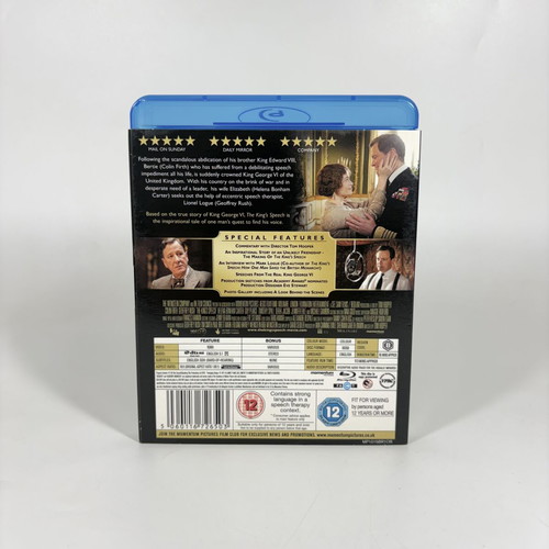 The King's Speech Blu-ray like new with English subtitles