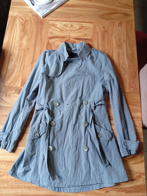 No name women's trench coat size M like new, grey