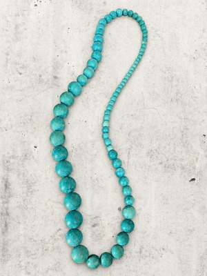 Boho necklace used with turquoise beads natural artisan style