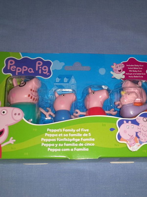 Peppa Pig σετ παιχνιδιών Οικογένεια πέντε ατόμων καινούργιο