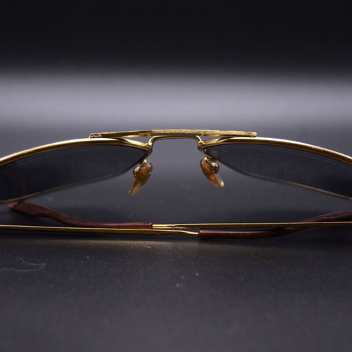 Aprilia Eyewear Max 2 Vintage Sunglasses New Old Stock Gold Silver