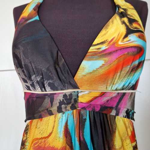 SoSexy maxi dress colorful like new, size S