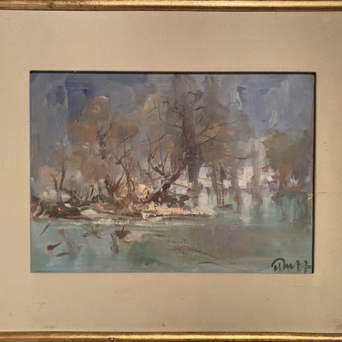 Oil painting by Manolis Dragoyias like new