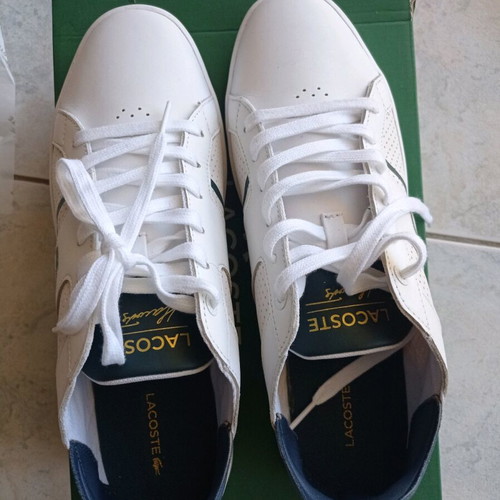 Lacoste men's white sport shoes size 44 new