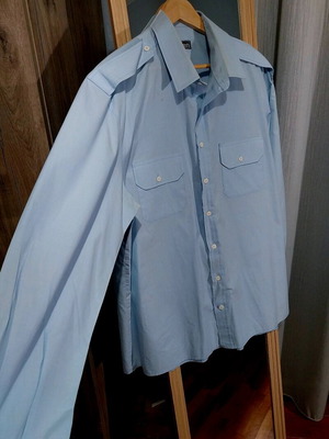 Military Air Force Shirt Long Sleeve Raven Size 6 Like New