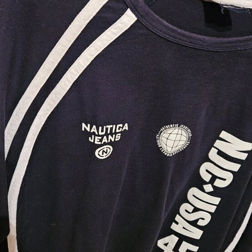 Nautica men's shirt used, blue, size M