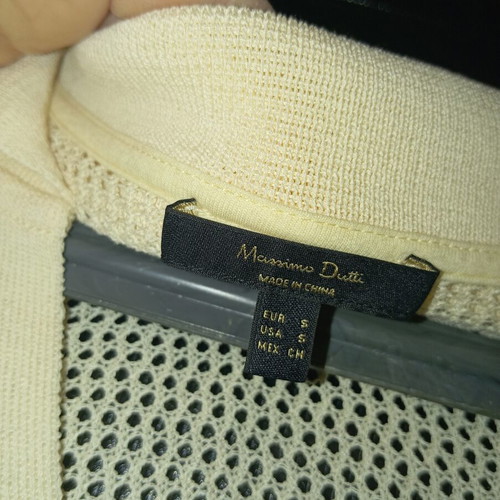 Massimo Dutti shirt like new, white and beige, sizes S and M