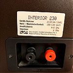  ΗΧΕΙΑ HECO INTERIOR 230 monitor,1989,ξυλινα,3 δρομων,4 ohm,100 W (130 W max.),40 - 30000Hz, 88dB/W/m,woofer 8'',με HIGH QUALITY μικρης ηλεκτρικης αντιστασης καλωδια ηχειων 99,99  % χαλκο