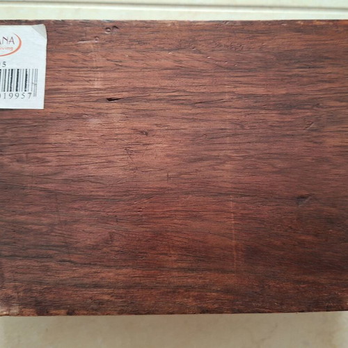 Fylliana wooden jewelry box with ethnic bead decoration