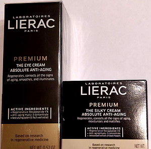 Lierac Premium Αντιγηραντική Κρέμα Ματιών 15ml με δώρο la creme premium 15ml