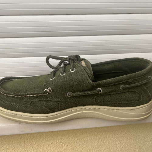 Sebago Scotty shoes like new, dark green suede, size 43