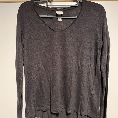 Women's long-sleeve blouse H&M like new, grey charcoal size M
