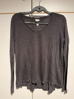 Women's long-sleeve blouse H&M like new, grey charcoal size M