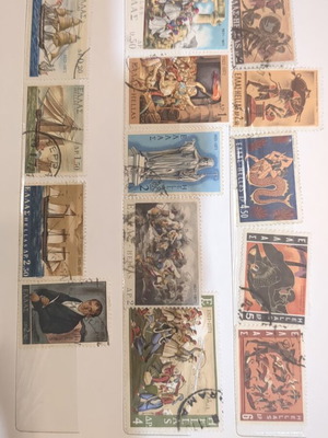 Greek stamps used, set of 14, sealed