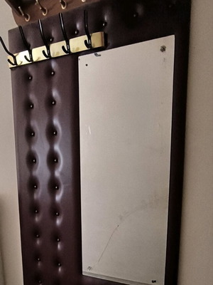 Wall coat rack used