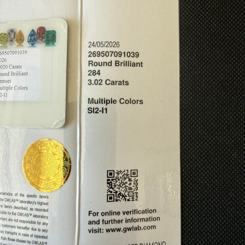 Pink diamonds 3.02 carats