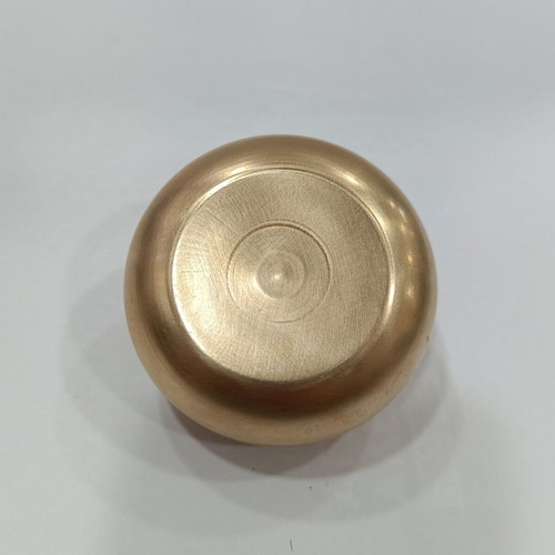 Brass pocket ashtray with glued George V King Emperor coin used