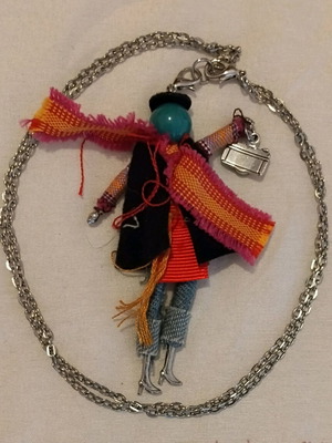 Doll Necklace handmade new with doll pendant