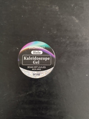 Glitter gel for nails, purple-blue color